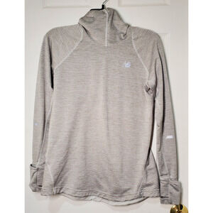 New Balance Women’s Athletic Pullover Hoodie Size M Gray Lightweight Stretch
